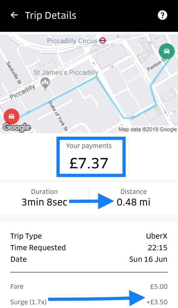uber surge 2.5 appdriver