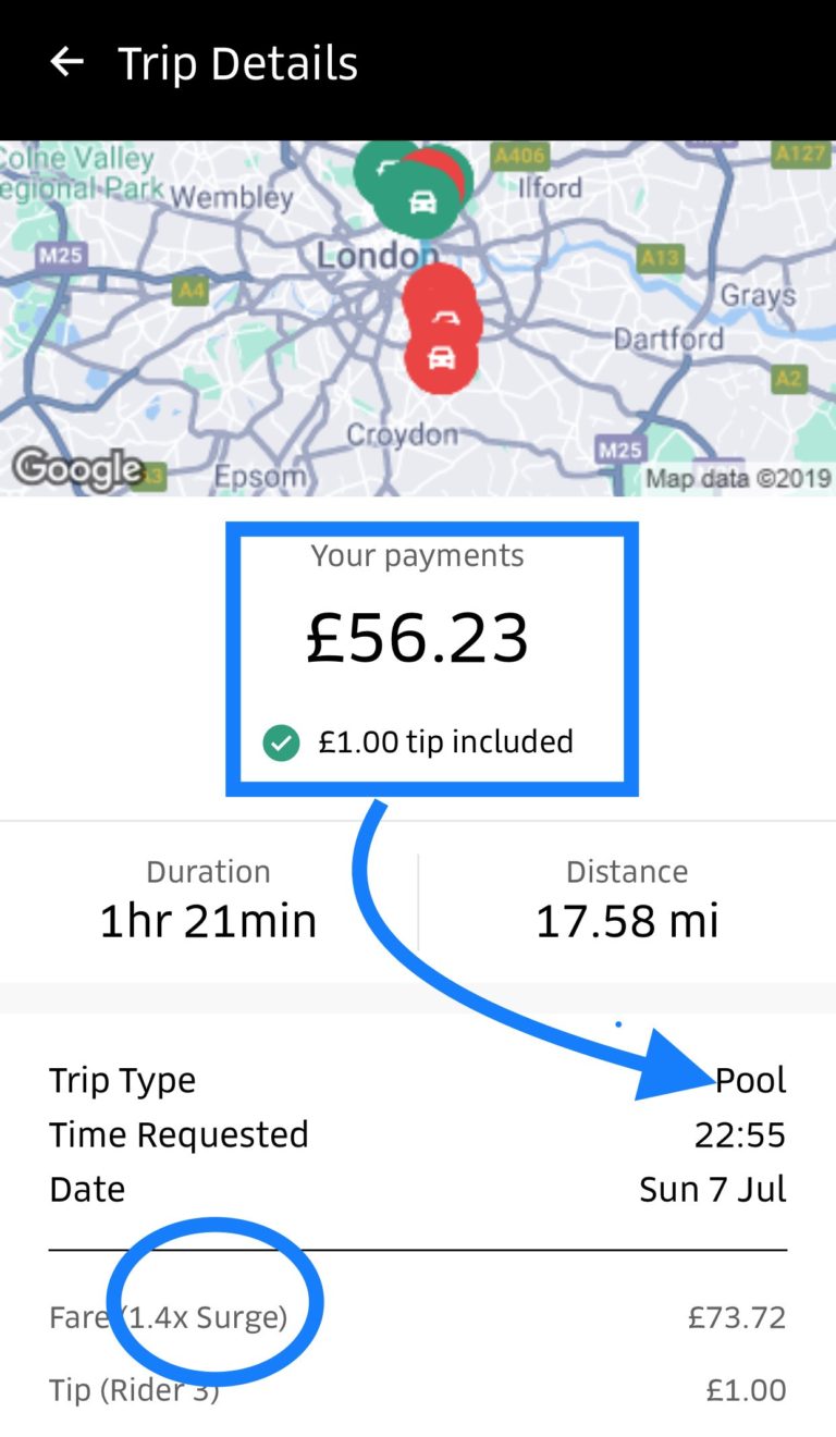 July 2019 Uber Earnings Report appdriver.co.uk